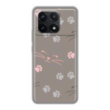 Чехол с рисунком кот на Xiaomi POCO F6 Pro