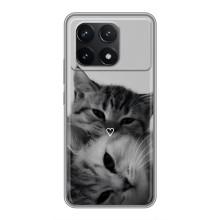 Чехол с рисунком кот на Xiaomi POCO F6 Pro