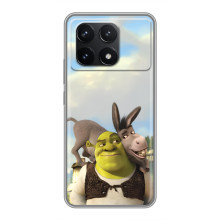 Чохол з мультфільмом Шрек на Xiaomi POCO F6 Pro – Шрек і осел