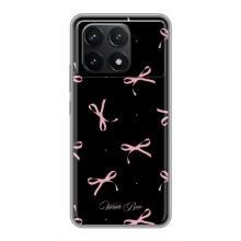 Чохол з бантиками на Поко Ф6 Про (Банти на чорному)