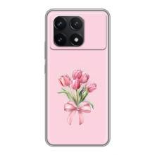 Чехол с розовым рисунком для Xiaomi POCO F6 Pro