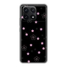 Чехол с розовым рисунком для Xiaomi POCO F6 Pro