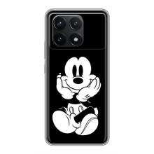 Міккі Маус чохол для Xiaomi POCO F6 Pro (AlphaPrint - Мультяшні) (Маус на чорному)