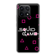 Чохол Гра в кальмара для Xiaomi POCO F6 Pro – Лого гра кальмара