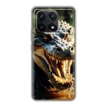 Чехол с картинкой «Хищники» для Xiaomi POCO F6 Pro – Крокодил