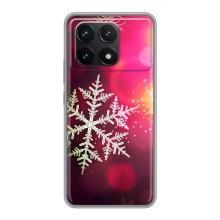 Новорічні Чохли для Поко Ф6 Про (VPrint) (Сніжинка)