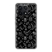 Новорічні, Святкові Чохли для Xiaomi POCO F6 Pro - 2024 год (Новорічний фон)