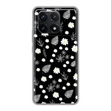 Чехлы с тематикой "ЦВЕТЫ" на Xiaomi POCO F6 Pro (цветение на чорном)