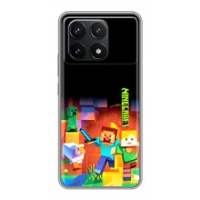 Чехлы для Xiaomi POCO F6 Pro (Персонажи Майн Крафт) – Герой Майнкрафт