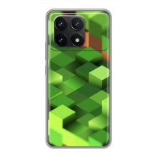Чехлы для Xiaomi POCO F6 Pro (Персонажи Майн Крафт) – Текстура
