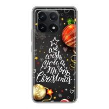 Різдвяні Чохли для Xiaomi POCO F6 Pro (VPrint) (Ялинка)