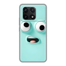 Силиконовые Чехлы (смешные стикеры) для Xiaomi POCO F6 Pro – мордочка