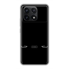 Силиконовый бампер с картинкой машины на Xiaomi POCO F6 Pro – Силует Audi
