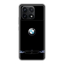 Силиконовый бампер с картинкой машины на Xiaomi POCO F6 Pro – Черный BMW