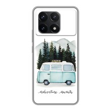Силиконовый бампер с картинкой машины на Xiaomi POCO F6 Pro