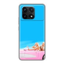 Силіконовый Чохол Барбі фільм на Xiaomi POCO F6 Pro (Барбі і Кен)