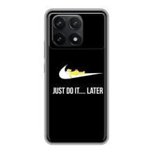 Силиконовый Чехол на Xiaomi POCO F6 Pro с картинкой Nike – Later