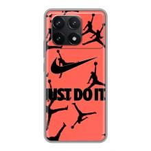 Силіконовый Чохол Nike Air Jordan на Поко Ф6 Про – Just Do It