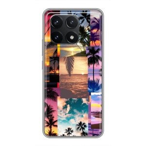 Силиконовый чехол с КАРТИНКАМИ лето для Xiaomi POCO F6 Pro (AlphaPrint)