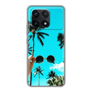 Силиконовый чехол с КАРТИНКАМИ лето для Xiaomi POCO F6 Pro (AlphaPrint)