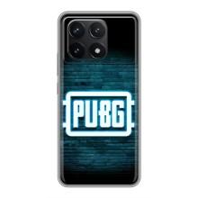 Чехол (TPU) с картинкой "Лого Пабг" на Поко Ф6 Про (Лого PUBG)