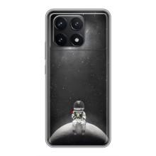 Силиконовый Чехол с принтом "Космонавты" на Xiaomi POCO F6 Pro – Космонавт романтик