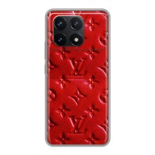 Текстурний Чохол Louis Vuitton для Поко Ф6 Про (Червоний ЛВ)