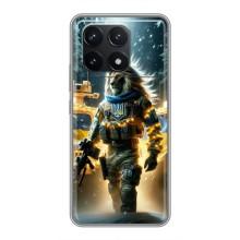 Українські, патріотичні Чохли для Поко Ф6 Про (ЛЕВ ЗСУ)