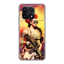ЗСУ Чехлы (TPU) для Xiaomi POCO F6 Pro (Женщина солдат)