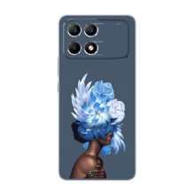 Чехлы (ART) Цветы на Xiaomi POCO F6 (VPrint) (Цветы на голове)