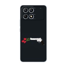 Чехлы (ART) Цветы на Xiaomi POCO F6 (VPrint) (Неожиданные цветы)