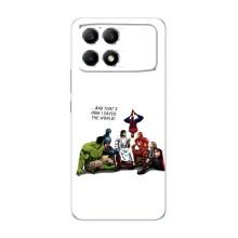 Чехлы для Xiaomi POCO F6 (Для Христиан) – Иисус супергерой