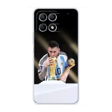 Чехлы Лео Месси Аргентина для Xiaomi POCO F6 (Кубок Мира)
