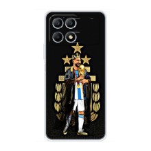 Чехлы Лео Месси Аргентина для Xiaomi POCO F6 (Месси король)