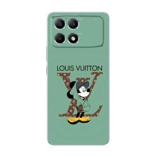 Чехлы Луи Витон для Xiaomi POCO F6 (AlphaPrint - LOUIS VUITTON) (Микки Маус LV)