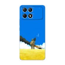 Чехлы на военную тематику для Xiaomi POCO F6 – Попадание