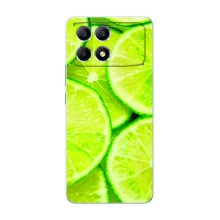Чохли з фруктами для Xiaomi POCO F6 (VPrint) (Лайм)