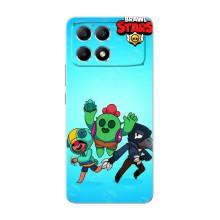 Чехлы Brawl Stars для Xiaomi POCO F6 (AlphaPrint)