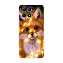 Чохли з картинкою Лисичка для Xiaomi POCO F6 (VPrint) (Лисичка в гірляндах)
