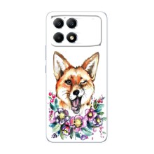 Чохли з картинкою Лисичка для Xiaomi POCO F6 (VPrint) (Весела лисичка)