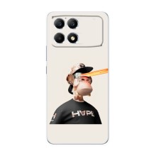 Чохли з Мавпами NFT для Xiaomi POCO F6 (AlphaPrint) (мавпа NFT в окулярах)