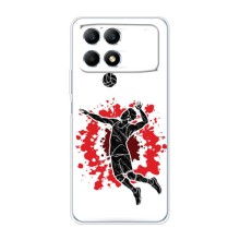 Чехлы с принтом Спортивная тематика для Xiaomi POCO F6 – Волейболист
