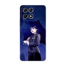 Чехлы с принтом Уэнсдей на Xiaomi POCO F6 – Уэнсдей с зонтом