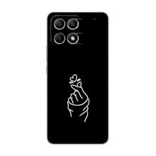 Чехлы (Знак сердечка) на Xiaomi POCO F6 – Знак Сердечка