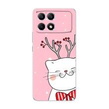 Чехол на тематику: Коты для Xiaomi POCO F6 – Зимний кот