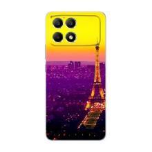 Чехол с Эйфелевой башней на Xiaomi POCO F6 – Яркая башня