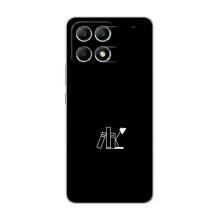 Чехол с картинками на черном фоне для Xiaomi POCO F6 – Книжки