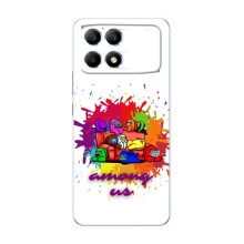 Чохли Амонг Ас для Xiaomi POCO F6 (AlphaPrint) (Яскравий АмонгАс)