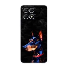 Бампер для Xiaomi POCO F6 з картинкою "Песики" (Собака Мопсік)