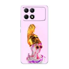Чехол с Прикольным принтом на Xiaomi POCO F6 (АРТ Статуя)